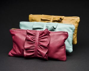 Leather purses from coats
